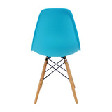 SET X 4 SILLAS DKR TIPO EAMES AZUL BOXBIT