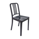 Comedor Rectangular Tapa Vidrio más 4 Sillas Munich Negras