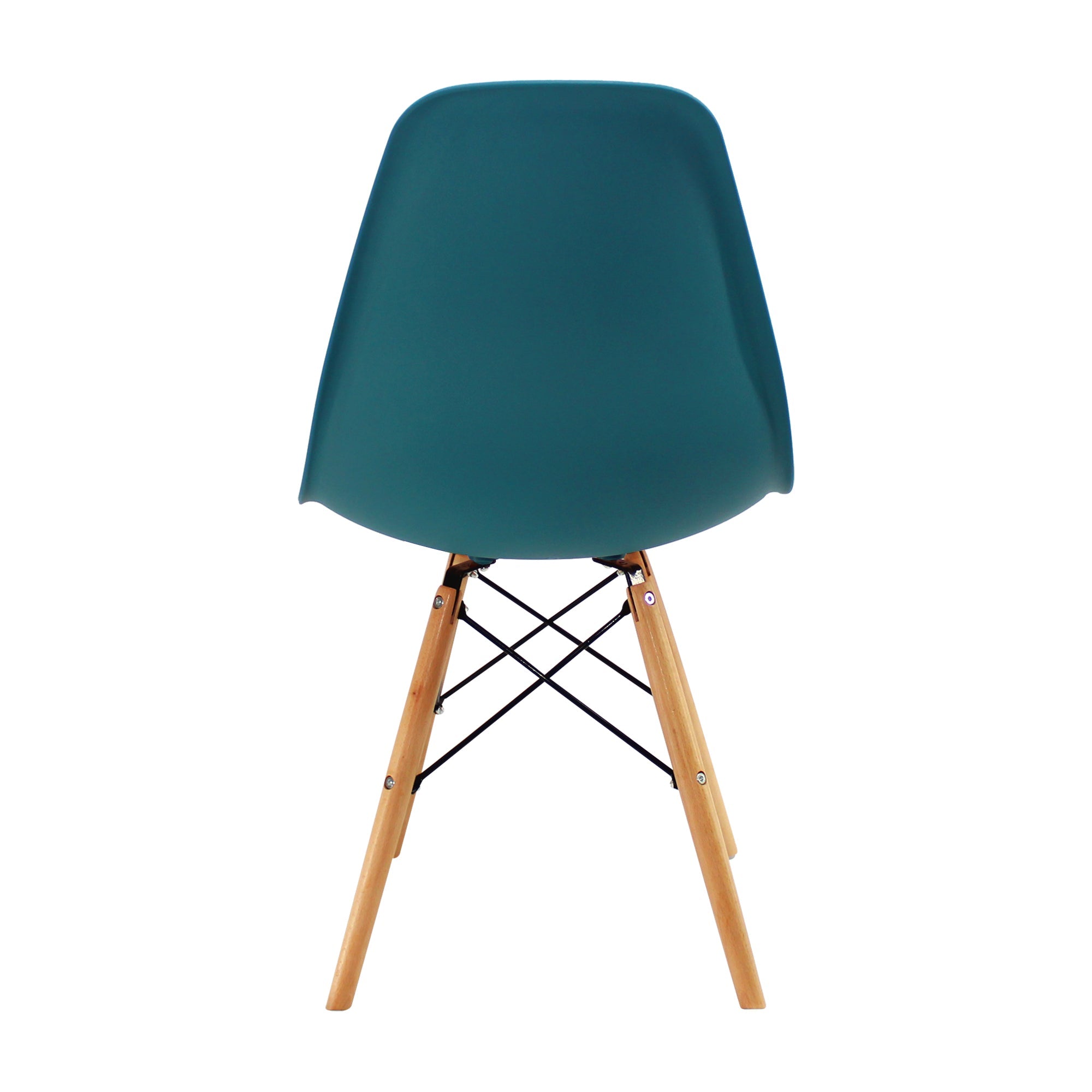 SET X 4 SILLAS DKR TIPO EAMES AZUL PETRÓLEO BOXBIT