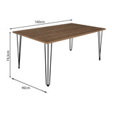 COMEDOR RECTANGULAR VASSEL MÁS 4 SILLAS DKR TIPO EAMES BLANCAS