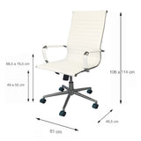 SILLA ESTERILLA OFICINA ALTA BLANCA BOXBIT