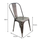SILLA TITAN TIPO TOLIX METAL RUSTIC BOXBIT