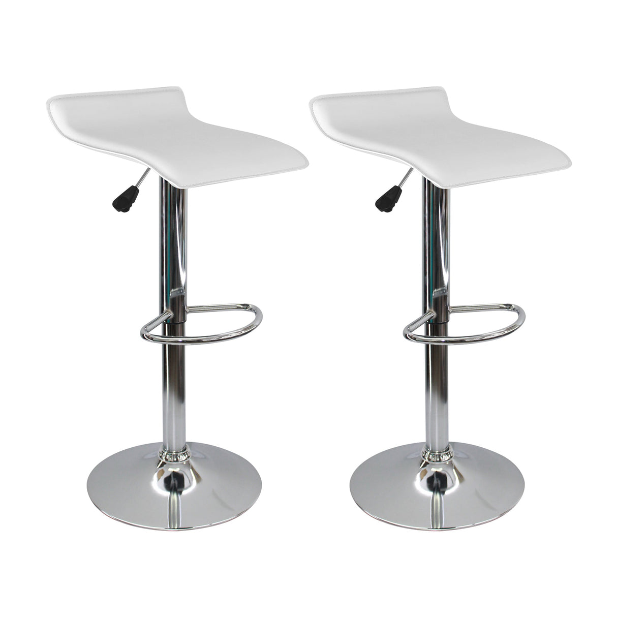 SET X 2 SILLAS WAVE BAR BLANCO BOXBIT