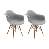 SET X 2 SILLAS DKR CON BRAZOS GRIS BOXBIT