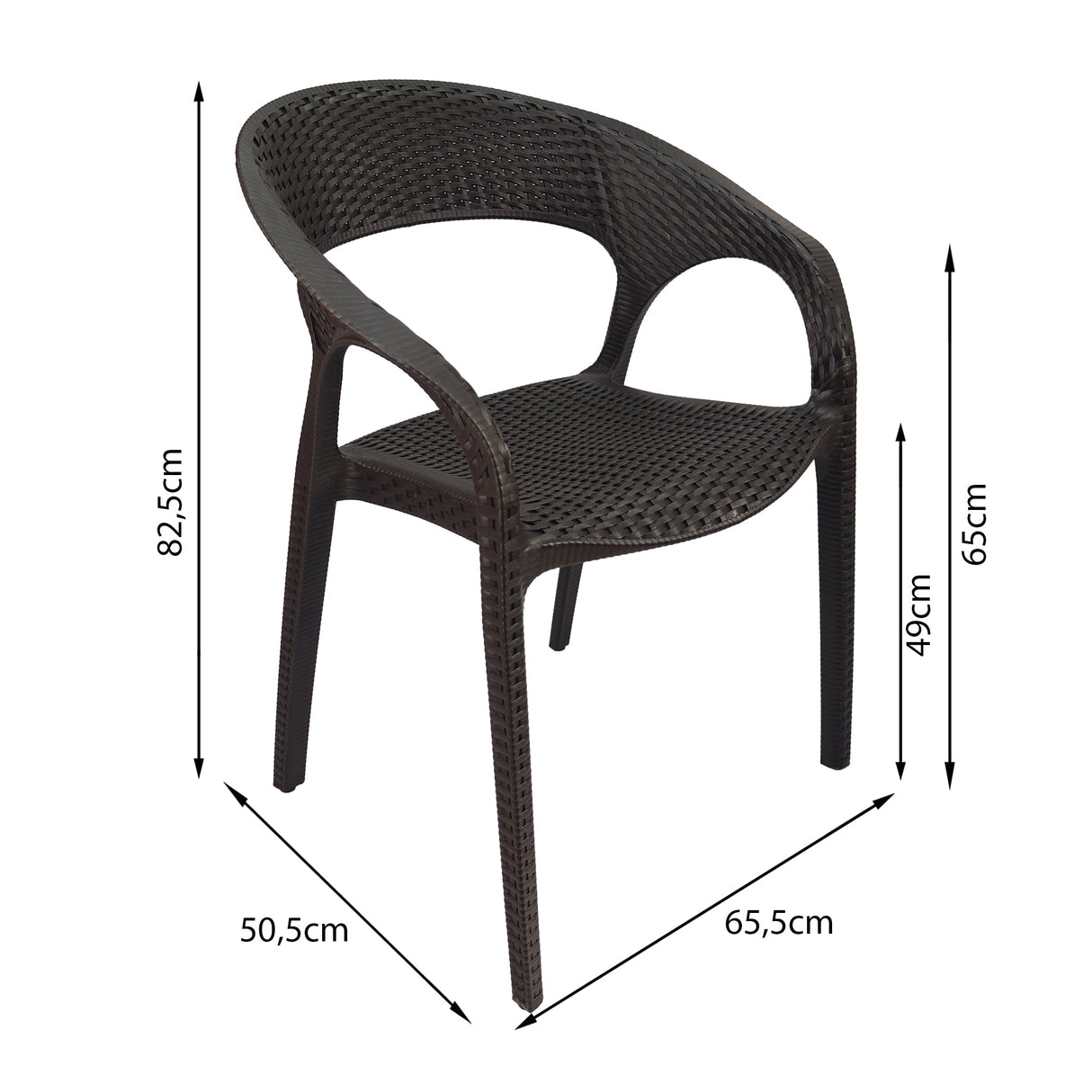 SILLA EXTERIOR RATAN CURVE CAFÉ BOXBIT