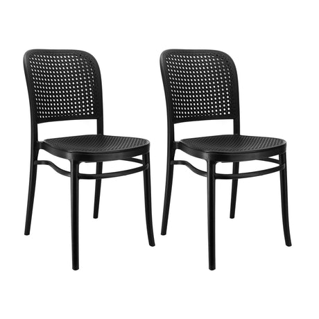 SET X 2 SILLA AMIS NEGRA  BOXBIT