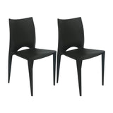 SET X 2 SILLAS ZOE NEGRAS BOXBIT