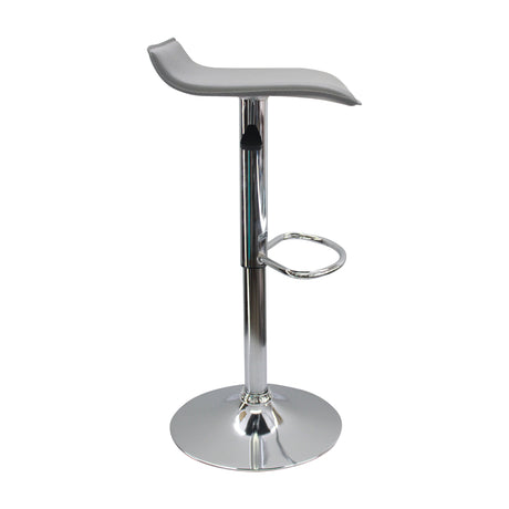 Set x3 Sillas Wave Bar Gris vista lateral — Boxbit