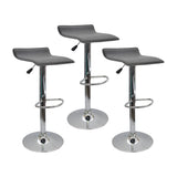 Set x 3 Sillas WAVE Bar Gris BoxBit