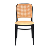 Comedor Nova con 4 Sillas Amis | Mesa Extensible y Sillas Tipo Ratán