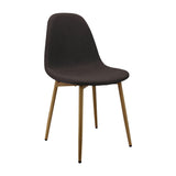 COMEDOR REDONDO TAPA DE MADERA BLANCA MÁS 4 SILLAS CHARLA CAFÉ