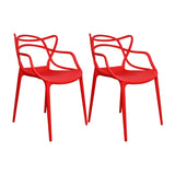 SET X 2 SILLAS SOLNA ROJAS BOXBIT