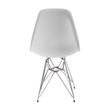 SET X 4 SILLA DKR METAL TIPO EAMES BLANCA BOXBIT