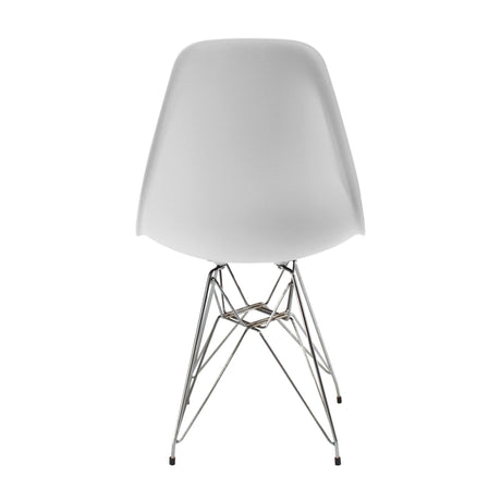 Set x4 Silla DKR Metal Tipo Eames Blanca Boxbit