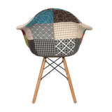 SILLA DKR CON BRAZOS TIPO EAMES PATCHWORK BOXBIT