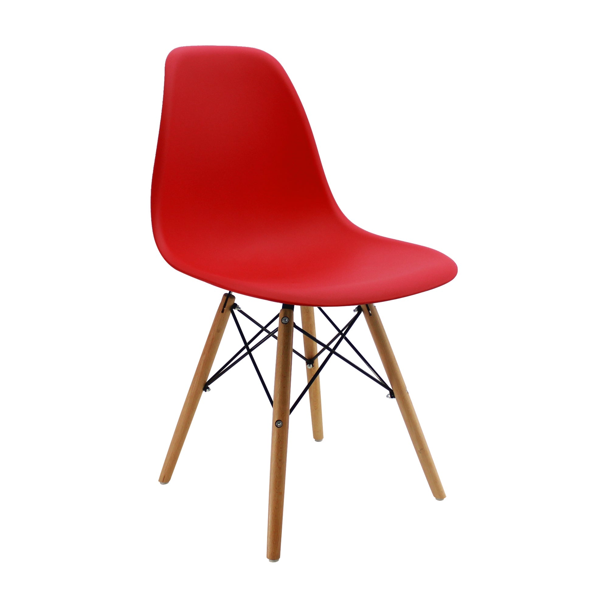 SET X 4 SILLAS DKR TIPO EAMES ROJAS BOXBIT
