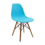 SET X 4 SILLAS DKR TIPO EAMES AZUL BOXBIT