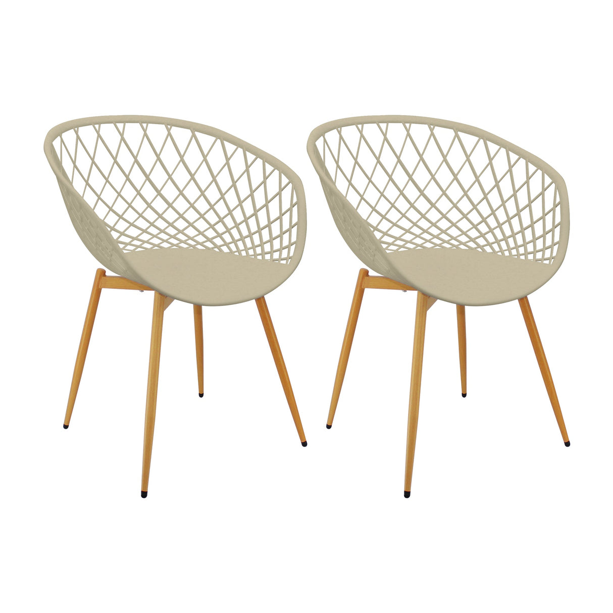 SET X 2 SILLAS LOA BEIGE BOXBIT