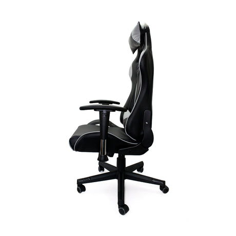 Silla Gamer F-16 Gris vista lateral — Boxbit
