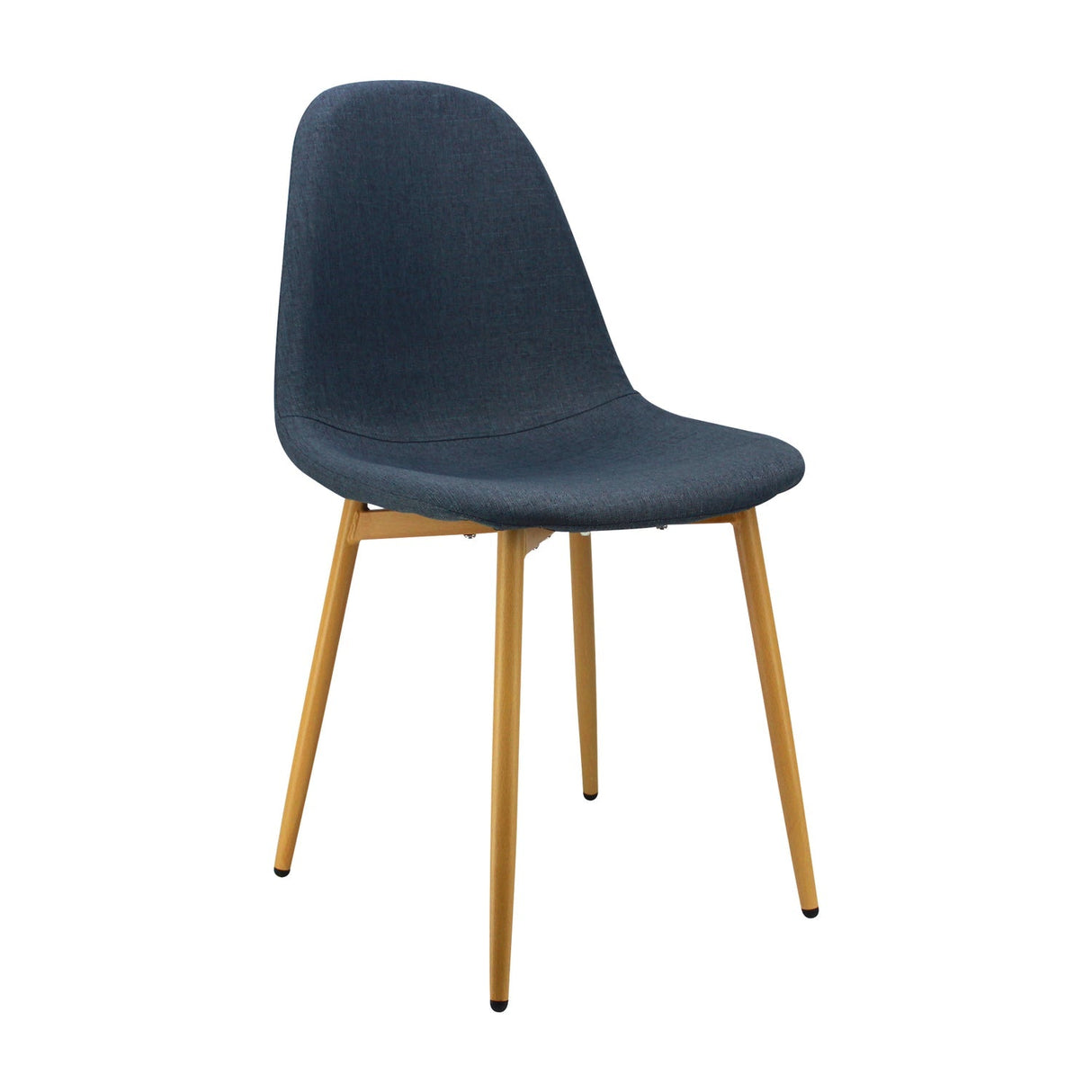 COMEDOR REDONDO TAPA DE MADERA BLANCA MÁS 4 SILLAS CHARLA ÍNDIGO