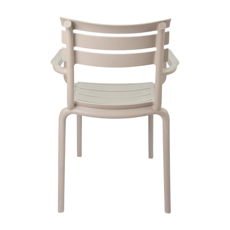 Set x4 Silla Exterior Venecia con Brazos Beige Boxbit