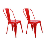 SET X 2 SILLAS TITAN TIPO TOLIX ROJAS BOXBIT