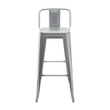 Set x 3 Butacos Bar Altos TITAN Tipo Tolix Gris BoxBit