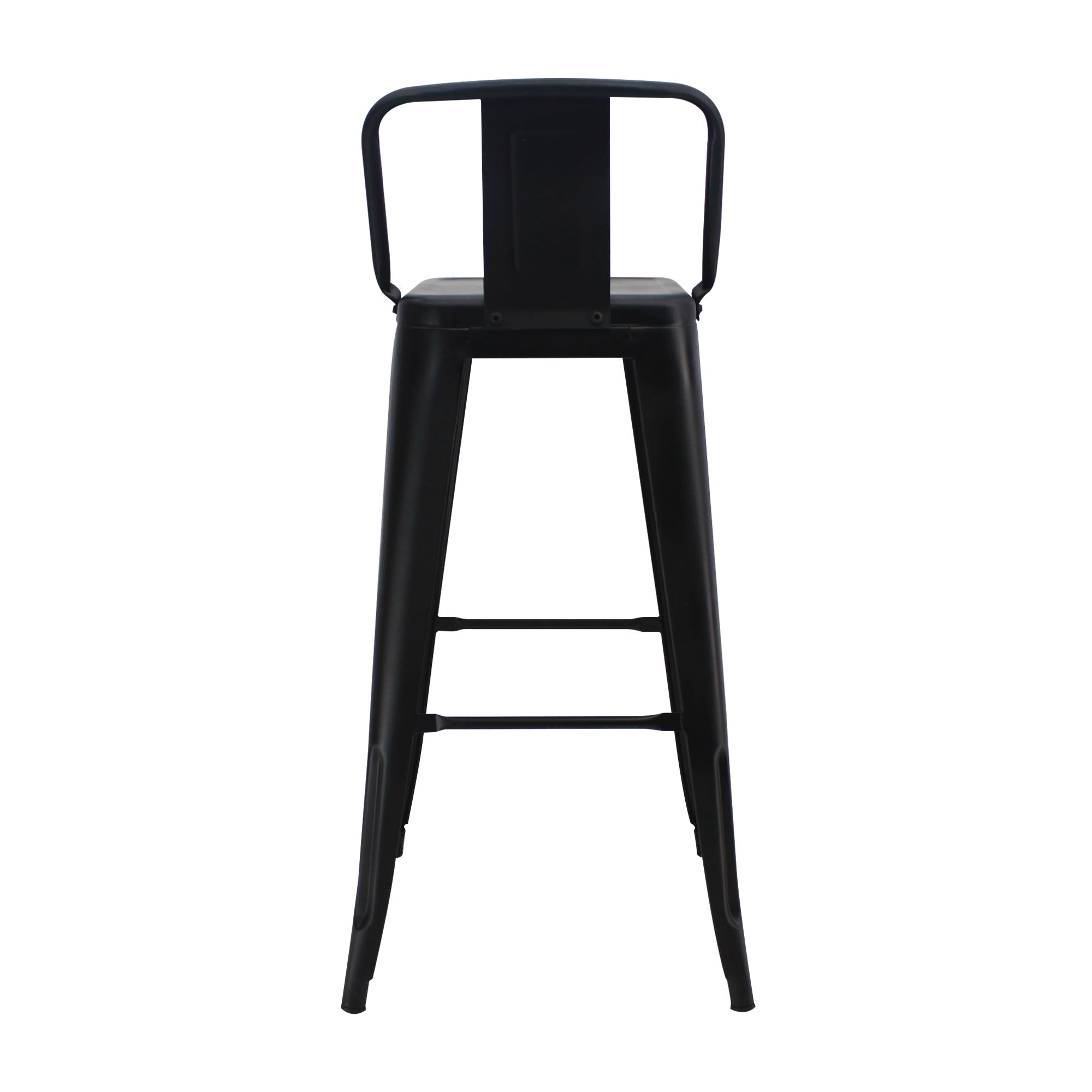 Set x 2 Butacos Bar Altos TITAN Tipo Tolix Negro BoxBit