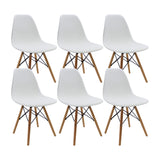 SET X 6 SILLAS DKR TIPO EAMES BLANCAS BOXBIT