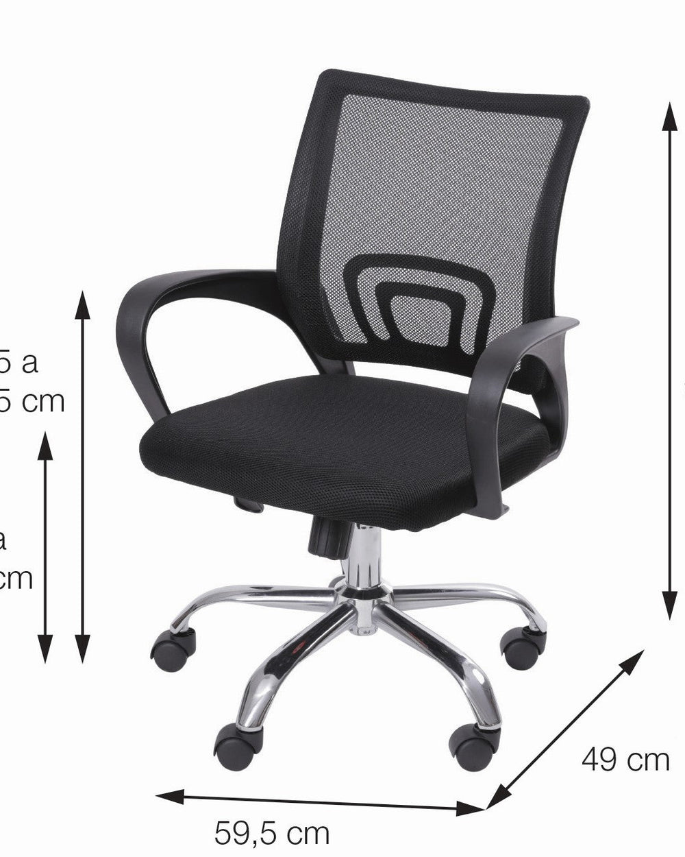 SILLA DE OFICINA TOK NEGRA BOXBIT