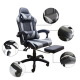 SILLA GAMER HAWKER GRIS BOXBIT CON REPOSA PIES