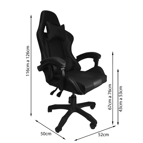 SILLA GAMER HAWKER NEGRA BOXBIT