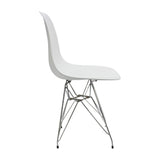 SET X 4 SILLA DKR METAL TIPO EAMES BLANCA BOXBIT