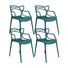 Set x4 Sillas Solna Azul Petróleo Boxbit