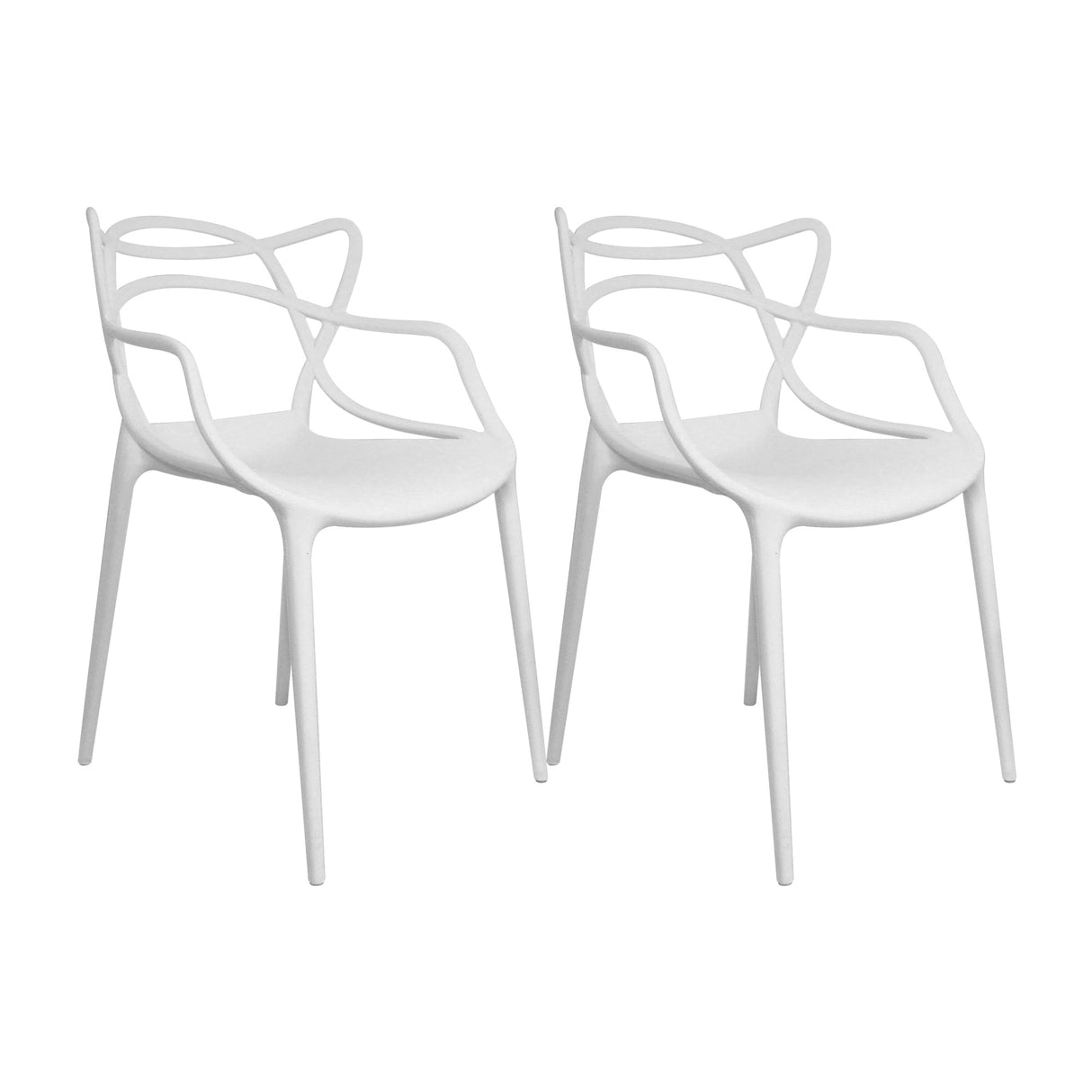 SET X 2 SILLAS SOLNA BLANCAS BOXBIT