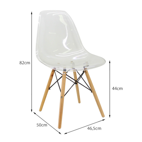SET X 4 SILLA DKR PC TIPO EAMES