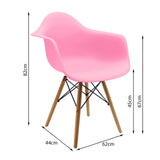 Silla DKR Con Brazos Rosada BoxBit