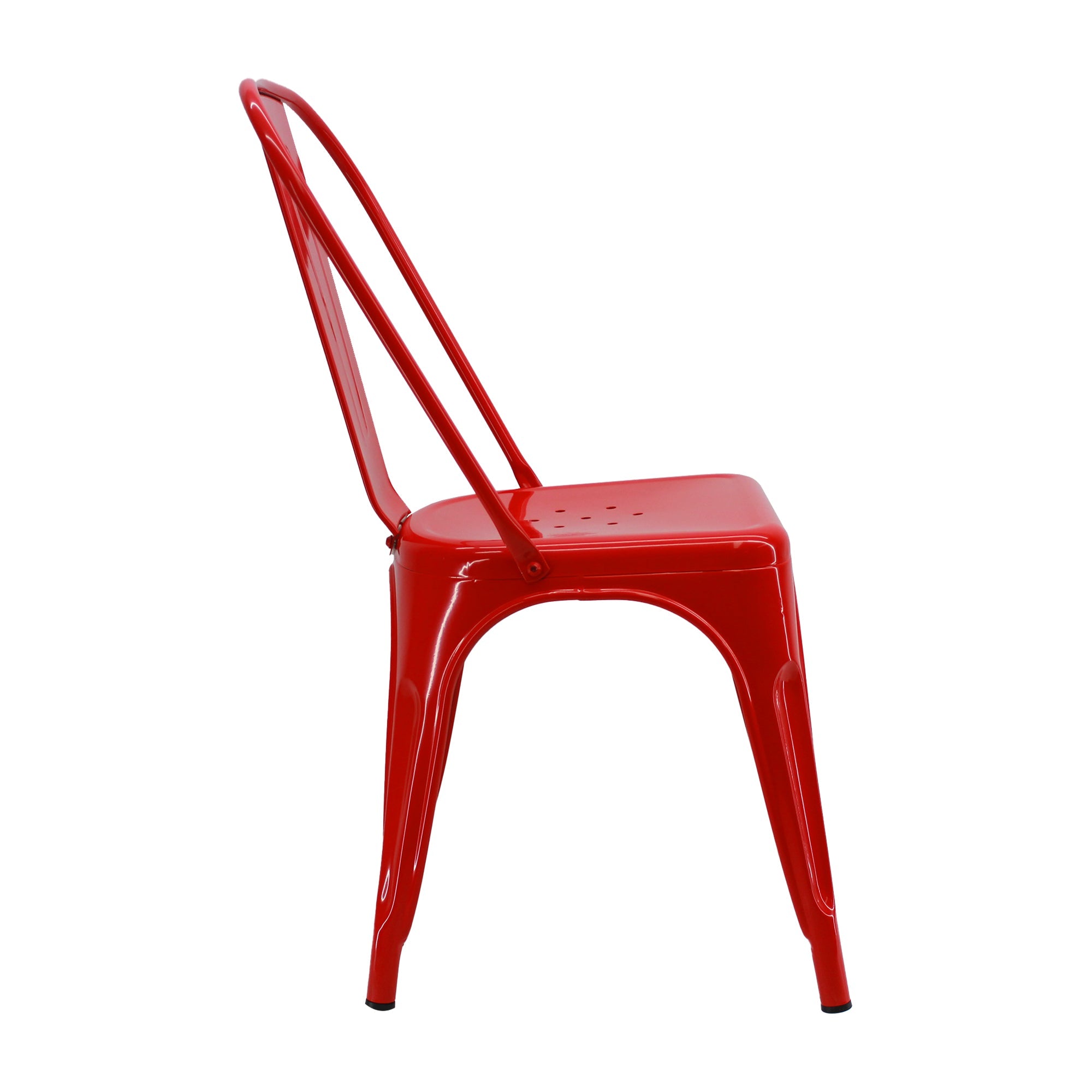 SET X 4 SILLAS TITAN TIPO TOLIX ROJO BOXBIT