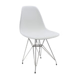 SET X 4 SILLA DKR METAL TIPO EAMES BLANCA BOXBIT