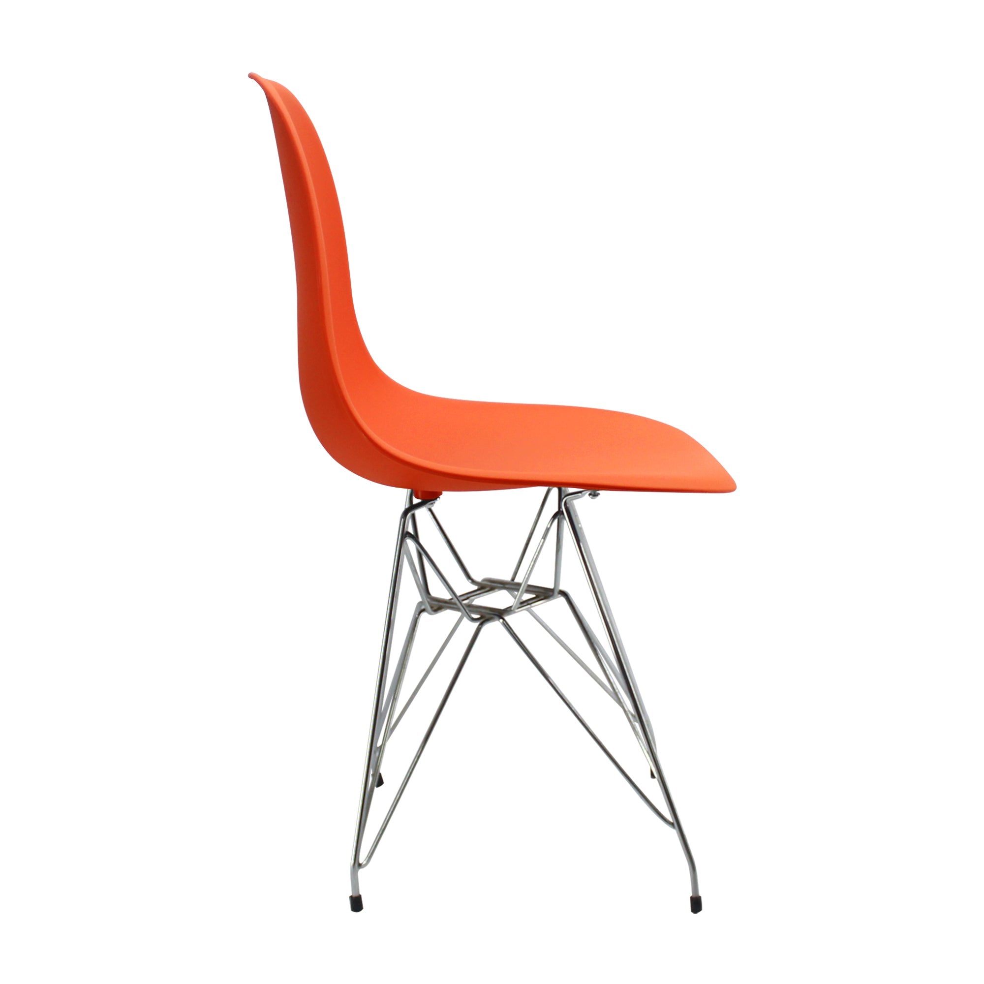 SILLA DKR METAL TIPO EAMES NARANJA BOXBIT