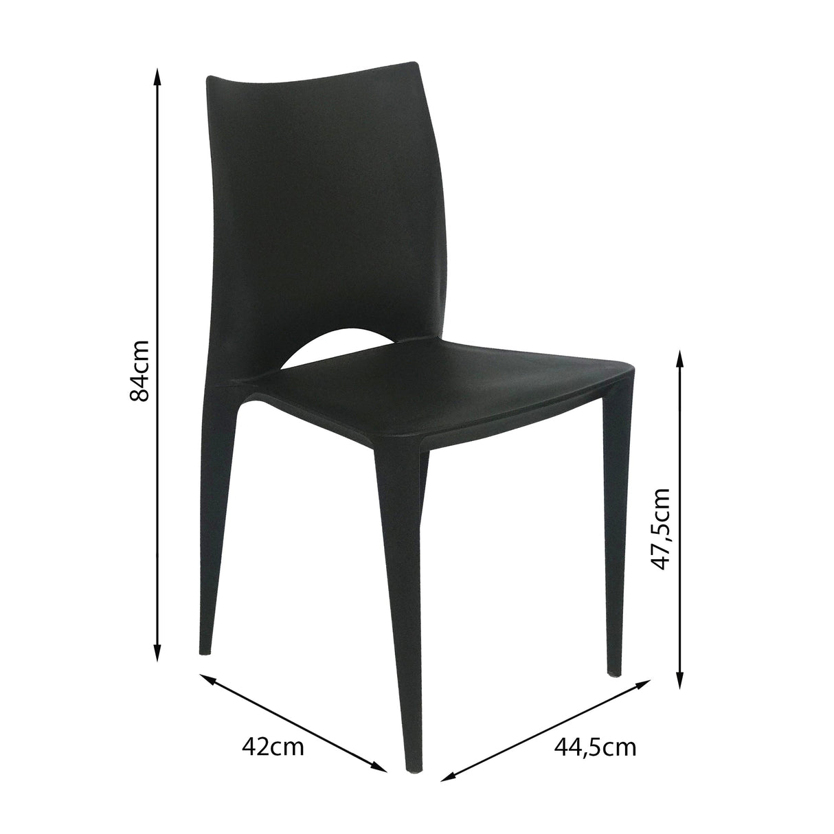 SILLA ZOE NEGRA BOXBIT