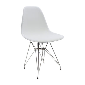 Silla DKR Metal Tipo Eames Blanca — Boxbit