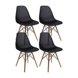 SET X 4 SILLAS COLMEIA NEGRA BOXBIT