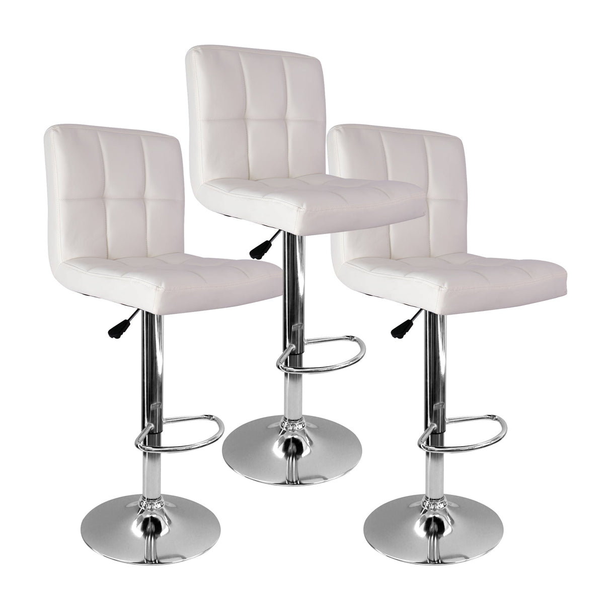 SET X 3 SILLAS CONFORT BAR BLANCAS BOXBIT