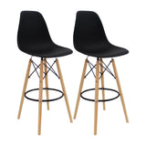 SET X 2 BUTACOS DKR BAR TIPO EAMES NEGRO BOXBIT