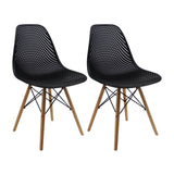 SET X 2 SILLAS COLMEIA NEGRAS BOXBIT