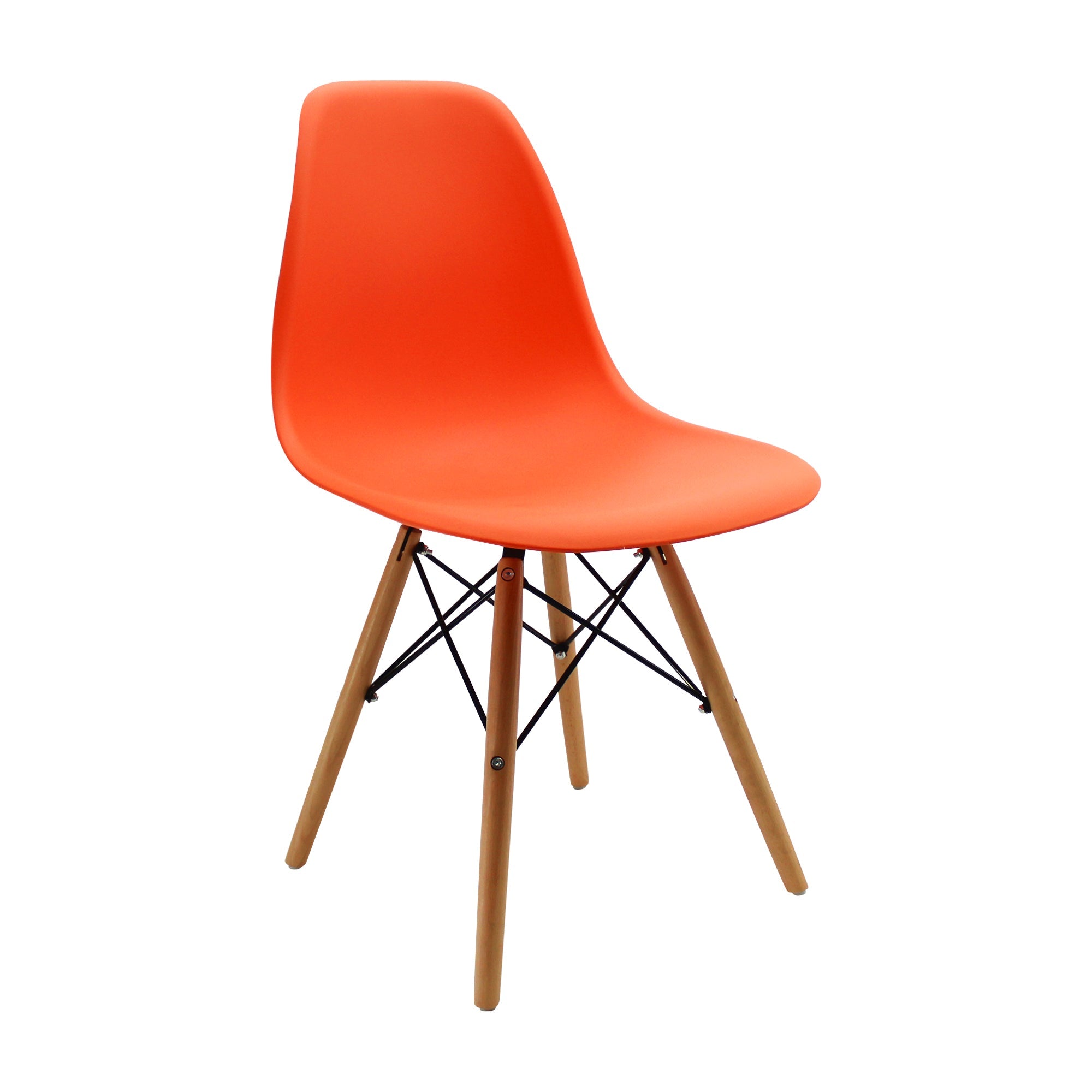 SET X 6 SILLAS DKR TIPO EAMES NARANJAS BOXBIT