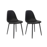 SET X 2 SILLAS CHARLA BP NEGRAS BOXBIT