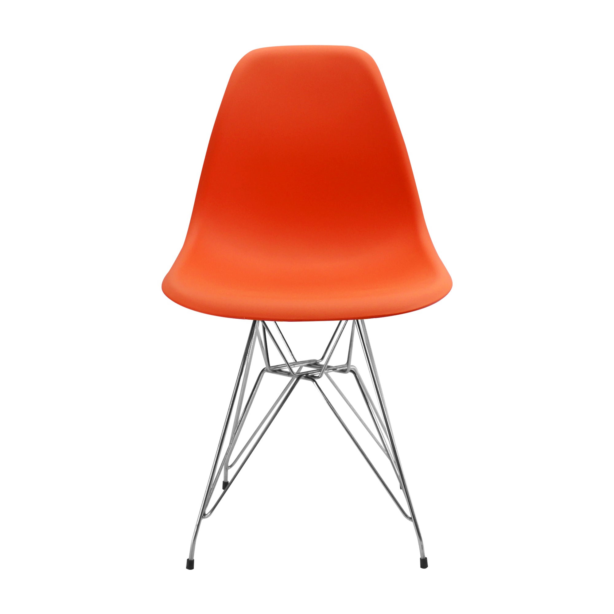 SILLA DKR METAL TIPO EAMES NARANJA BOXBIT
