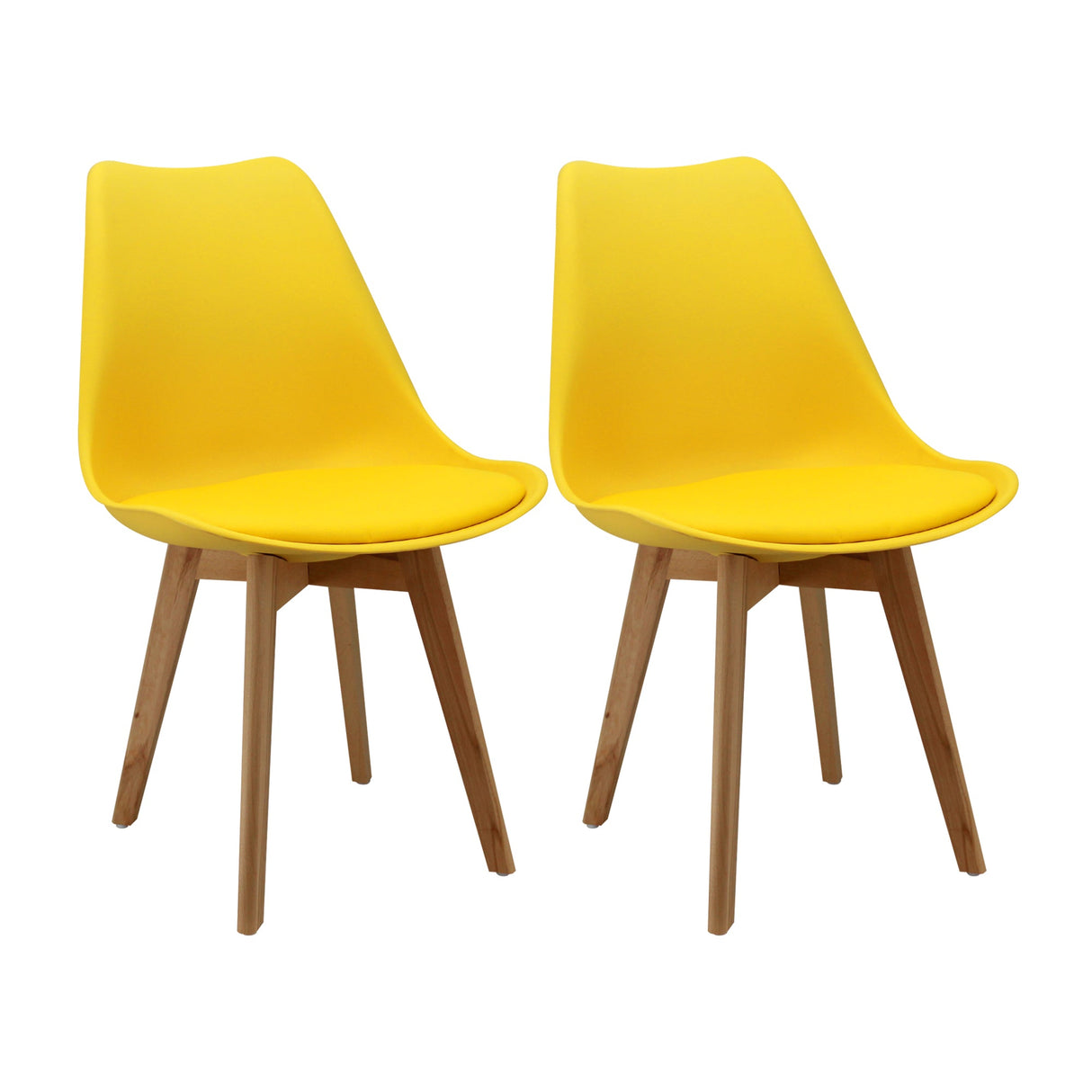 SET X 2 SILLAS JOLY AMARILLAS BOXBIT